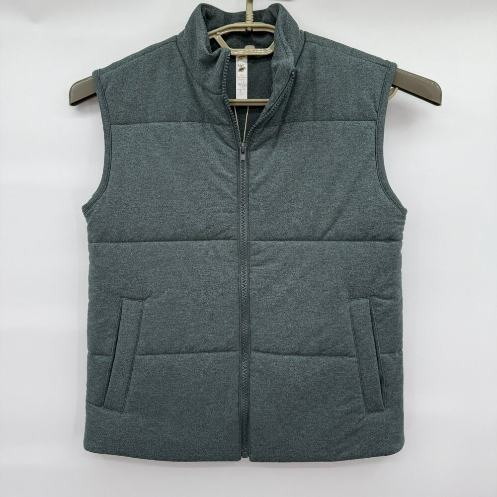 Fornia Los Angeles Kids Puffer‎ Vest Unisex Green Full Zip Pockets Sz 10